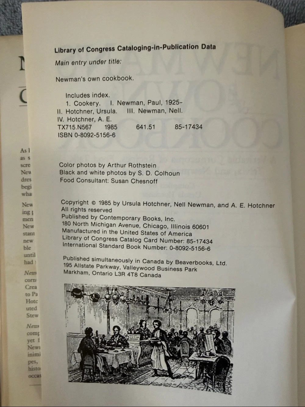 Newman's Own Cookbook - Two Vintage Hardcover Copies